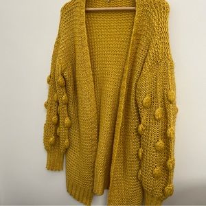 Umgee Pom Sleeve Cardigan